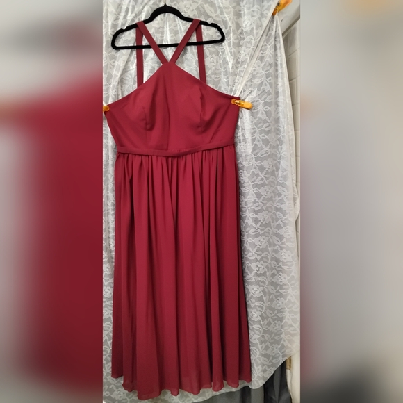 Dresses & Skirts - CLEAR OUT PRICE DROP! Shein Elegant Burgundy Evening Dress
